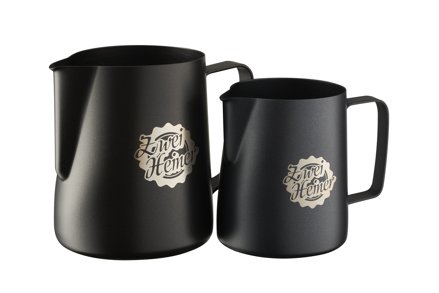 Milchkännchen schwarz 350ml / 600 ml, Barista Zubehör