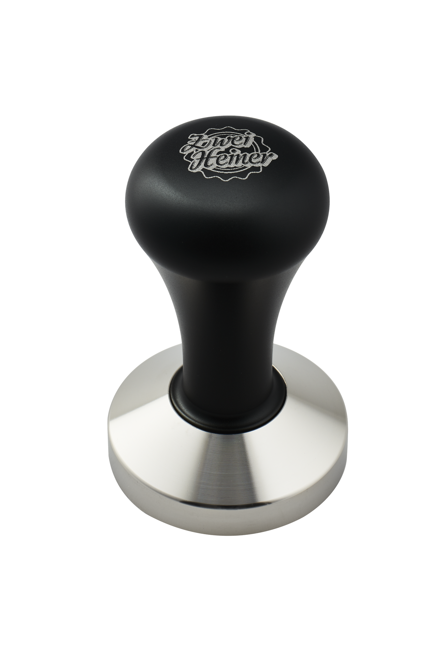 Zwei Heiner Profi-Tamper schwarz, Barista Zubehör in drei Größen ø 51 mm / ø 53 mm / ø 58 mm
