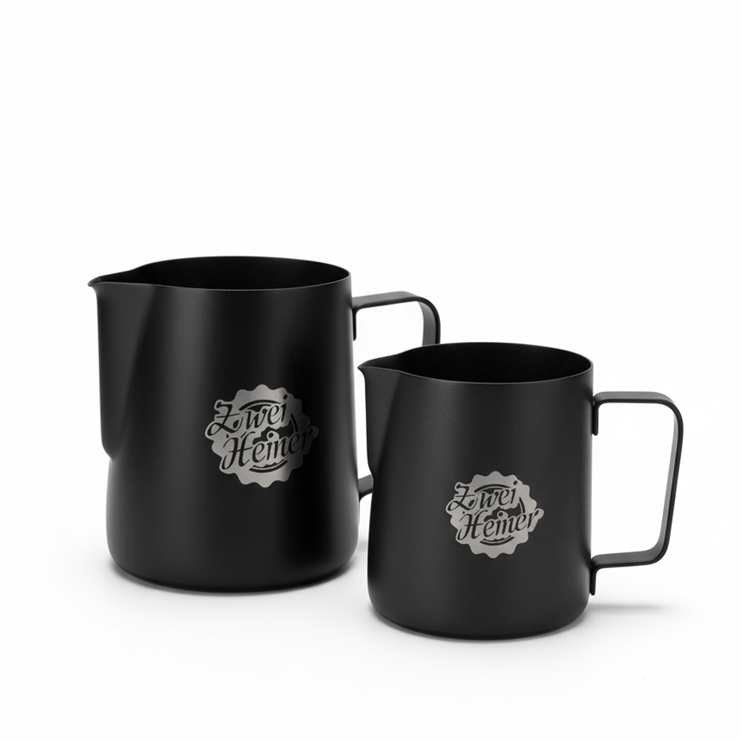 Milchkännchen schwarz 350ml / 600 ml, Barista Zubehör